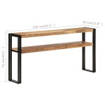 vidaXL Masă consolă, 150x30x75 cm, lemn masiv de acacia vidaXL Masă consolă, 150x30x75 cm, lemn masiv de acacia