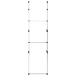 vidaXL Sistem de șifonier telescopic cu bare, aluminiu vidaXL Sistem de șifonier telescopic cu bare, aluminiu