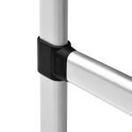 vidaXL Sistem de șifonier telescopic cu bare, aluminiu vidaXL Sistem de șifonier telescopic cu bare, aluminiu