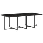 vidaXL Set mobilier de grădină cu perne, 9 piese, negru, poliratan vidaXL Set mobilier de grădină cu perne, 9 piese, negru, poliratan