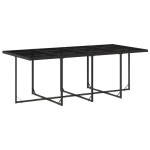vidaXL Set mobilier de grădină cu perne, 9 piese, negru, poliratan vidaXL Set mobilier de grădină cu perne, 9 piese, negru, poliratan