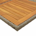 vidaXL Set mobilier grădină cu perne, 9 piese, gri, poliratan vidaXL Set mobilier grădină cu perne, 9 piese, gri, poliratan