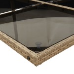 vidaXL Set mobilier grădină cu perne, 17 piese bej combinat poliratan