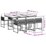 vidaXL Set mobilier pentru grădină, 7 piese, cu perne, bej, poliratan vidaXL Set mobilier pentru grădină, 7 piese, cu perne, bej, poliratan