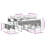 vidaXL Set mobilier grădină cu perne, 11 piese bej combinat poliratan vidaXL Set mobilier grădină cu perne, 11 piese bej combinat poliratan