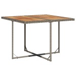 vidaXL Set mobilier grădină cu perne, 9 piese, gri, poliratan