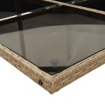 vidaXL Set mobilier grădină cu perne, 15 piese, bej combinat poliratan