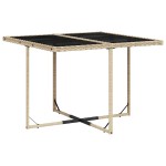 vidaXL Set mobilier pentru grădină, 5 piese, cu perne, bej, poliratan vidaXL Set mobilier pentru grădină, 5 piese, cu perne, bej, poliratan