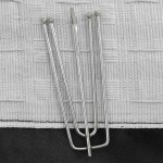 vidaXL Draperii opace aspect in, cârlige, 2 buc., antracit, 140x245 cm