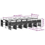 vidaXL Set mobilier de grădină, 13 piese, maro, cu perne, poliratan vidaXL Set mobilier de grădină, 13 piese, maro, cu perne, poliratan