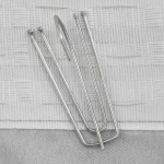 vidaXL Draperie opacă, aspect de in, gri, 290 x 245 cm, cu cârlige