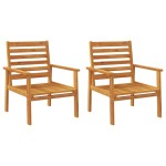 vidaXL Set mobilier de grădină, 4 piese, lemn masiv de acacia vidaXL Set mobilier de grădină, 4 piese, lemn masiv de acacia