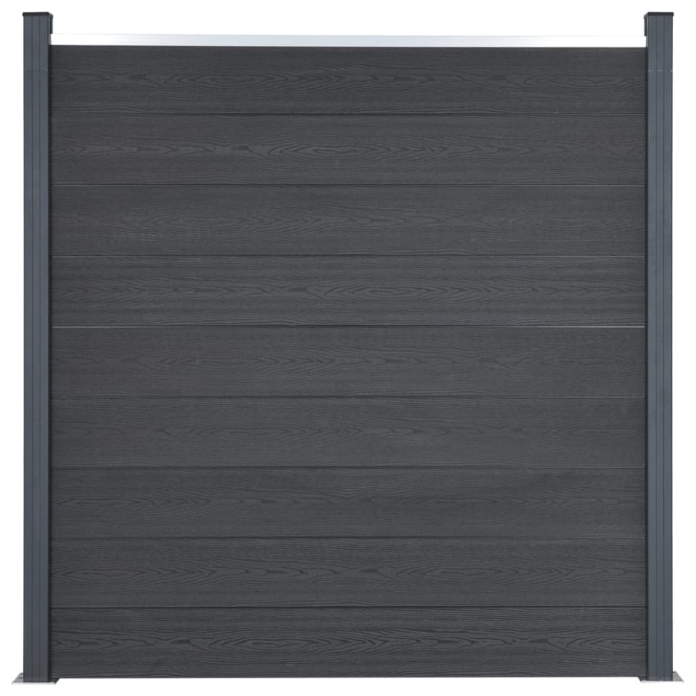 vidaXL Set panouri pentru gard, gri, 180x186 cm, WPC