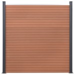 vidaXL Set panouri pentru gard, maro, 526x186 cm, WPC