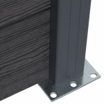 vidaXL Set panouri pentru gard, gri, 872x186 cm, WPC