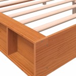 vidaXL Cadru de pat fără saltea, maro ceruit 180x200 cm lemn masiv pin vidaXL Cadru de pat fără saltea, maro ceruit 180x200 cm lemn masiv pin