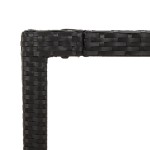 vidaXL Set mobilier de grădină cu perne, 9 piese, negru, poliratan vidaXL Set mobilier de grădină cu perne, 9 piese, negru, poliratan