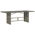 vidaXL Set mobilier grădină cu perne, 9 piese, gri, poliratan vidaXL Set mobilier grădină cu perne, 9 piese, gri, poliratan
