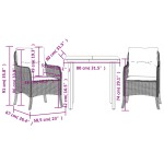 vidaXL Set mobilier de grădină, 5 piese, cu perne, maro, poliratan vidaXL Set mobilier de grădină, 5 piese, cu perne, maro, poliratan