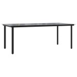 vidaXL Set mobilier grădină cu perne, 9 piese, gri, poliratan vidaXL Set mobilier grădină cu perne, 9 piese, gri, poliratan