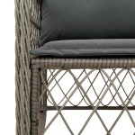vidaXL Set mobilier grădină cu perne, 9 piese, gri, poliratan vidaXL Set mobilier grădină cu perne, 9 piese, gri, poliratan