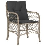 vidaXL Set mobilier grădină cu perne, 9 piese, gri deschis, poliratan vidaXL Set mobilier grădină cu perne, 9 piese, gri deschis, poliratan