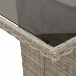 vidaXL Set mobilier grădină cu perne, 9 piese, gri deschis, poliratan vidaXL Set mobilier grădină cu perne, 9 piese, gri deschis, poliratan