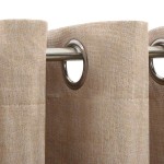vidaXL Draperii opace aspect in, cu ocheți, 2 buc., bej, 140 x 225 cm vidaXL Draperii opace aspect in, cu ocheți, 2 buc., bej, 140 x 225 cm