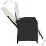 vidaXL Set mobilier de grădină cu perne, 9 piese, negru, poliratan vidaXL Set mobilier de grădină cu perne, 9 piese, negru, poliratan