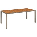 vidaXL Set mobilier grădină cu perne, 9 piese, gri, poliratan vidaXL Set mobilier grădină cu perne, 9 piese, gri, poliratan