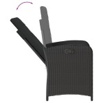 vidaXL Set mobilier de grădină cu perne, 9 piese, negru, poliratan vidaXL Set mobilier de grădină cu perne, 9 piese, negru, poliratan