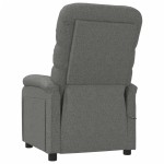 vidaXL Fotoliu de masaj, gri închis, material textil vidaXL Fotoliu de masaj, gri închis, material textil