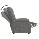vidaXL Fotoliu de masaj, gri închis, material textil vidaXL Fotoliu de masaj, gri închis, material textil