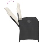 vidaXL Set mobilier de grădină cu perne, 9 piese, negru, poliratan vidaXL Set mobilier de grădină cu perne, 9 piese, negru, poliratan