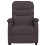 vidaXL Fotoliu de masaj, maro închis, material textil vidaXL Fotoliu de masaj, maro închis, material textil