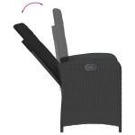vidaXL Set mobilier de grădină cu perne, 9 piese, negru, poliratan vidaXL Set mobilier de grădină cu perne, 9 piese, negru, poliratan