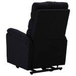 vidaXL Fotoliu cu ridicare, negru, material textil vidaXL Fotoliu cu ridicare, negru, material textil