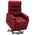 vidaXL Fotoliu cu ridicare, roșu vin, material textil vidaXL Fotoliu cu ridicare, roșu vin, material textil