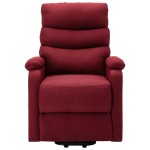 vidaXL Fotoliu cu ridicare, roșu vin, material textil vidaXL Fotoliu cu ridicare, roșu vin, material textil