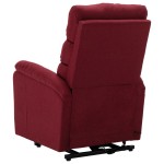 vidaXL Fotoliu cu ridicare, roșu vin, material textil vidaXL Fotoliu cu ridicare, roșu vin, material textil