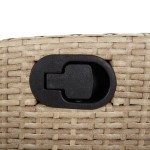 vidaXL Set mobilier pentru grădină, 5 piese, cu perne, bej, poliratan vidaXL Set mobilier pentru grădină, 5 piese, cu perne, bej, poliratan