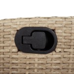 vidaXL Set mobilier pentru grădină, 5 piese, cu perne, bej, poliratan vidaXL Set mobilier pentru grădină, 5 piese, cu perne, bej, poliratan