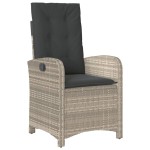 vidaXL Set mobilier grădină cu perne, 9 piese, gri deschis, poliratan vidaXL Set mobilier grădină cu perne, 9 piese, gri deschis, poliratan