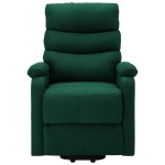 vidaXL Fotoliu cu ridicare, verde închis, material textil vidaXL Fotoliu cu ridicare, verde închis, material textil