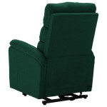 vidaXL Fotoliu cu ridicare, verde închis, material textil vidaXL Fotoliu cu ridicare, verde închis, material textil