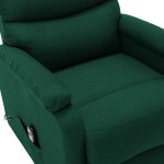 vidaXL Fotoliu cu ridicare, verde închis, material textil vidaXL Fotoliu cu ridicare, verde închis, material textil