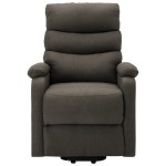 vidaXL Fotoliu cu ridicare, gri taupe, material textil vidaXL Fotoliu cu ridicare, gri taupe, material textil