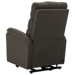 vidaXL Fotoliu cu ridicare, gri taupe, material textil vidaXL Fotoliu cu ridicare, gri taupe, material textil