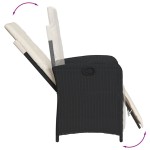 vidaXL Set mobilier de grădină cu perne, 9 piese, negru, poliratan vidaXL Set mobilier de grădină cu perne, 9 piese, negru, poliratan