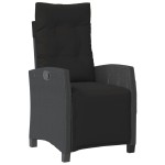 vidaXL Set mobilier de grădină cu perne, 9 piese, negru, poliratan vidaXL Set mobilier de grădină cu perne, 9 piese, negru, poliratan